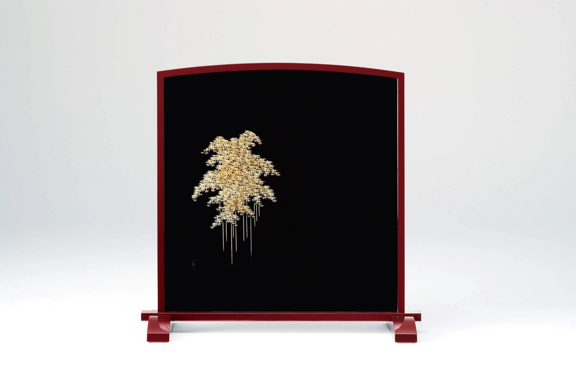 衝立 竹林沈金 – THE WAJIMA