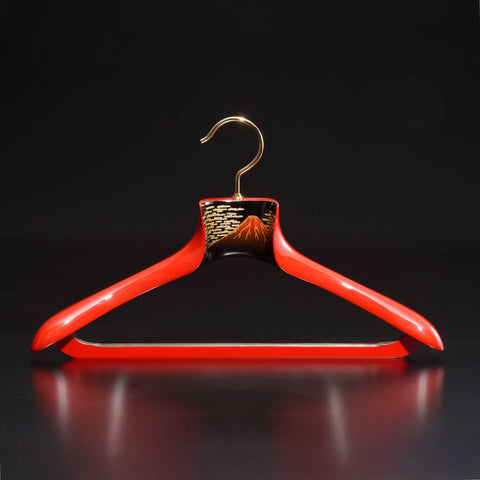Wajima Lacquer Premium Hanger / Gaifū Kaisei – Pearl Vermilion