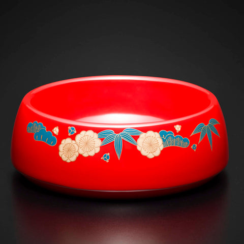 Pet Bowl (Small) / Pine, Bamboo, and Plum