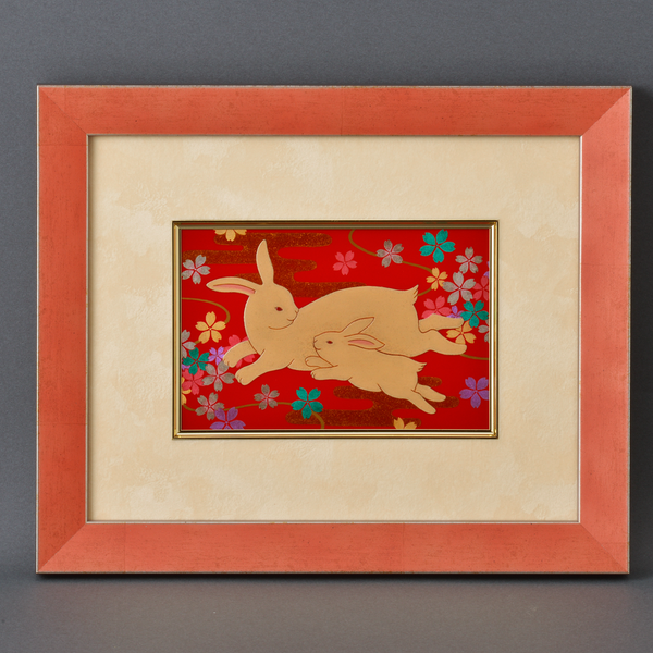 漆額「花兎」