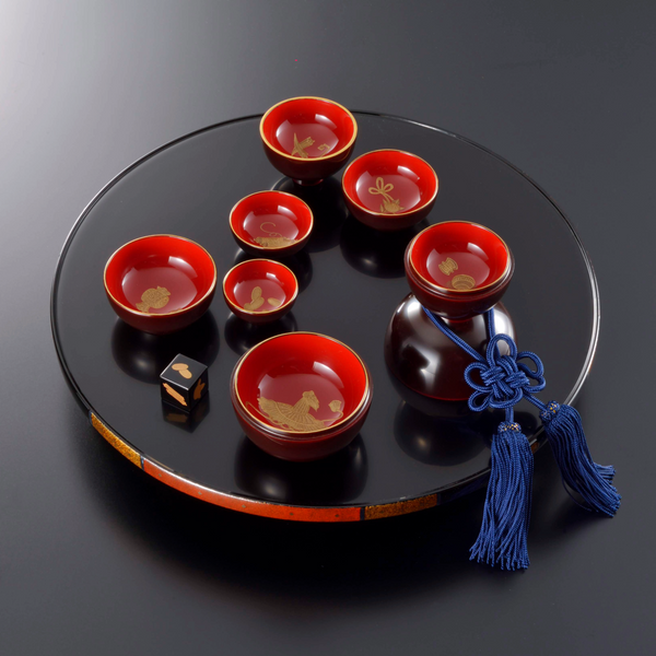 ひさご型酒器と盤