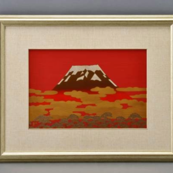 漆額「駿河富士」
