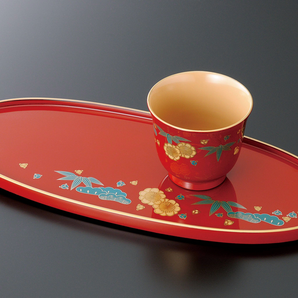 湯呑と小判皿