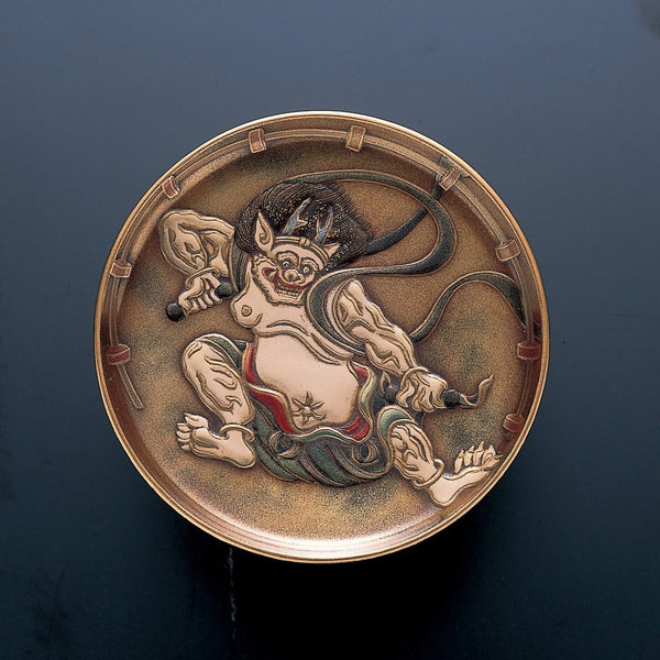 豆皿　雷神