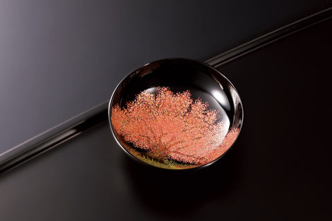 flat sake cup / cherry blossom