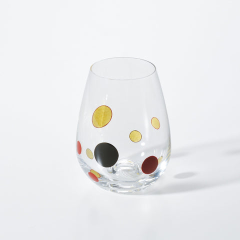 蒔絵ディナーグラス / 泡【本朱×黒】