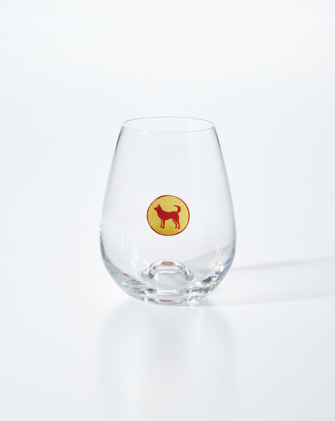 蒔絵ディナーグラス / 干支【戌】